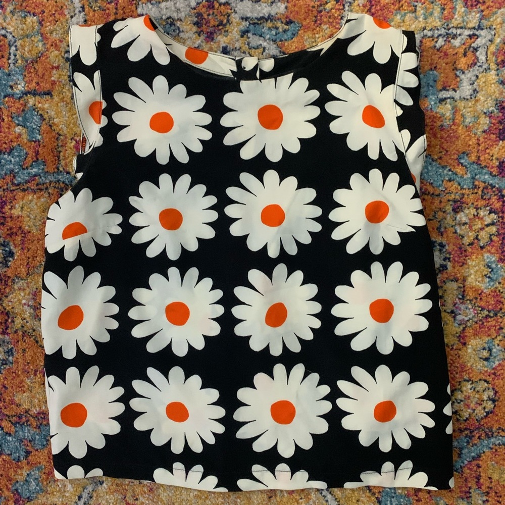 Floral sleeveless top